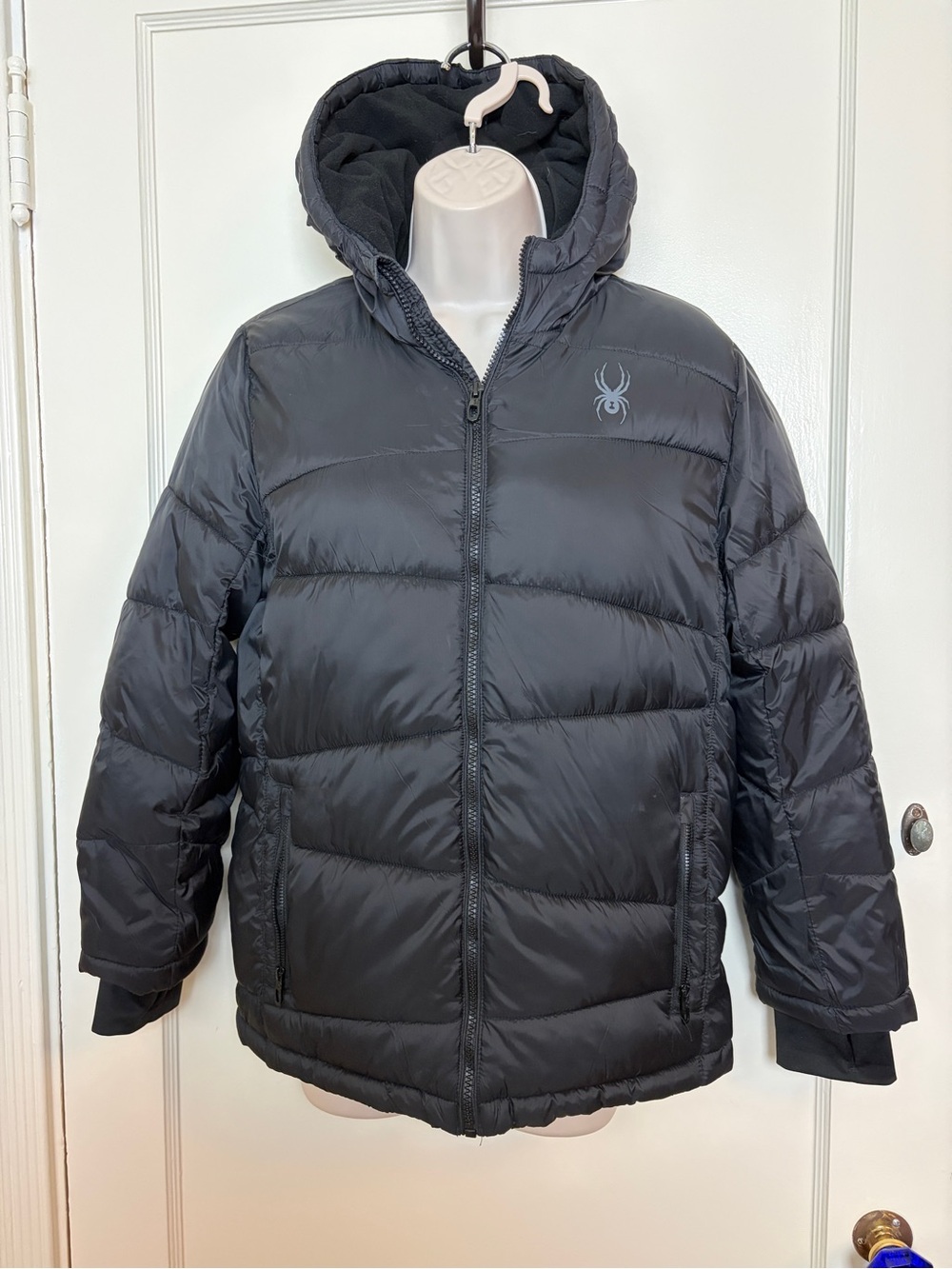Spyder Youth Nexus Puffer Jacket with Fleece Lining and Hood